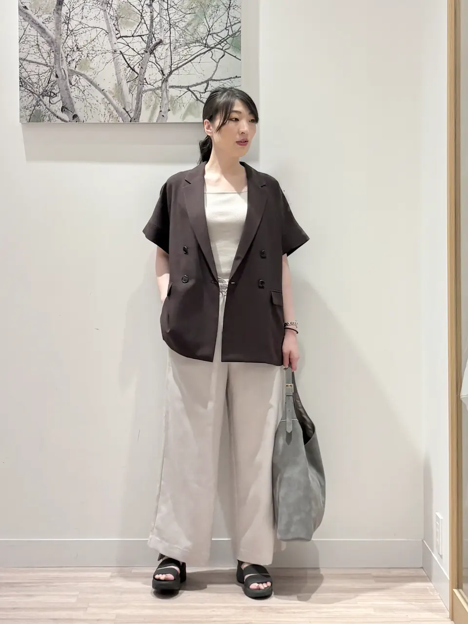  岡 コーディネート画像