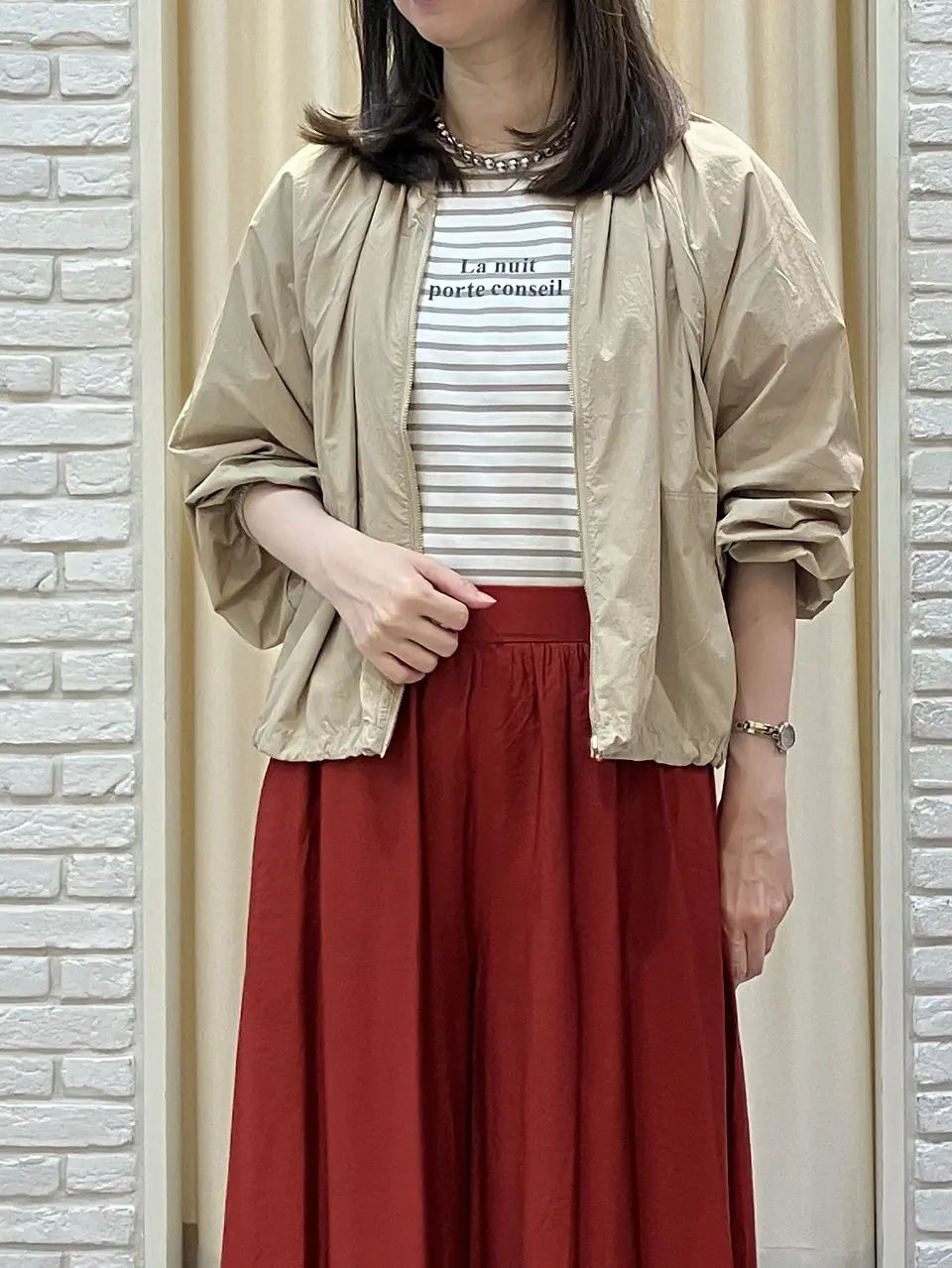 ONWARD CROSSET SELECT 檀 コーディネート画像