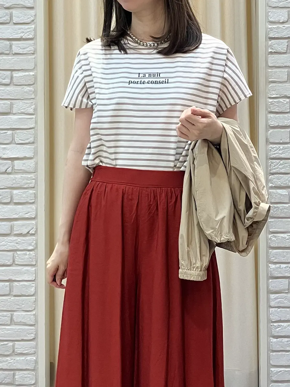 ONWARD CROSSET SELECT 檀 コーディネート画像