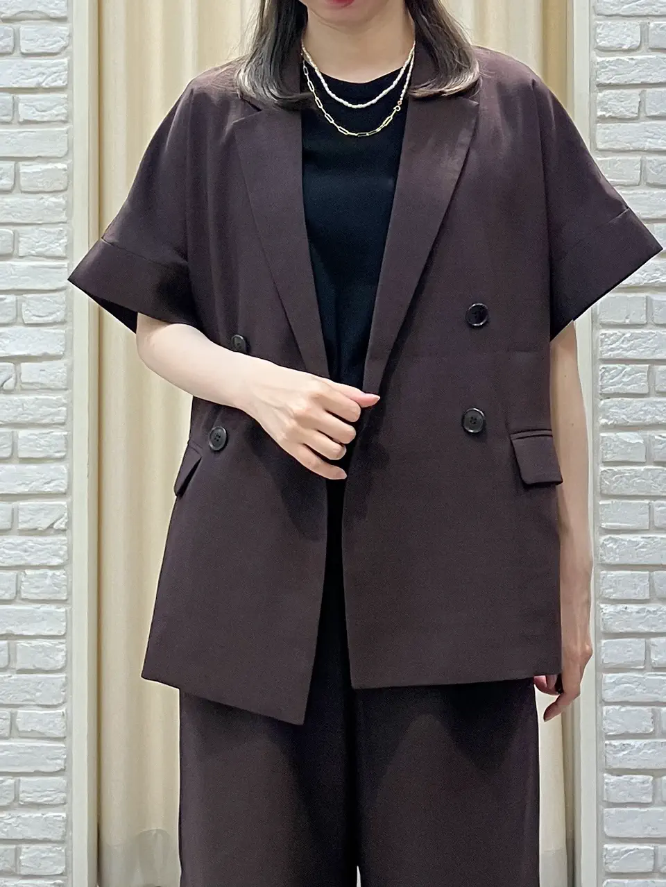 ONWARD CROSSET SELECT 檀 コーディネート画像