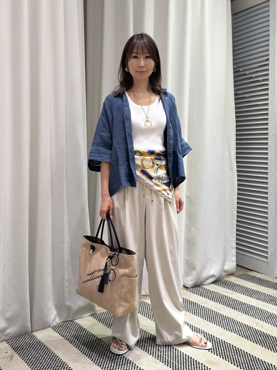 ONWARD CROSSET SELECT KURIYAMA コーディネート画像