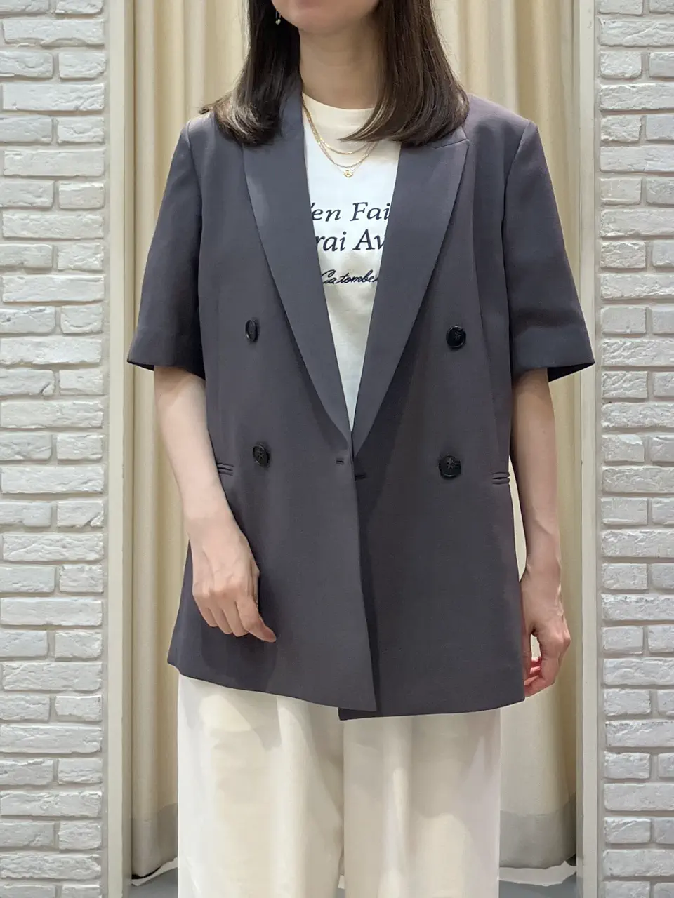 ONWARD CROSSET SELECT 檀 コーディネート画像