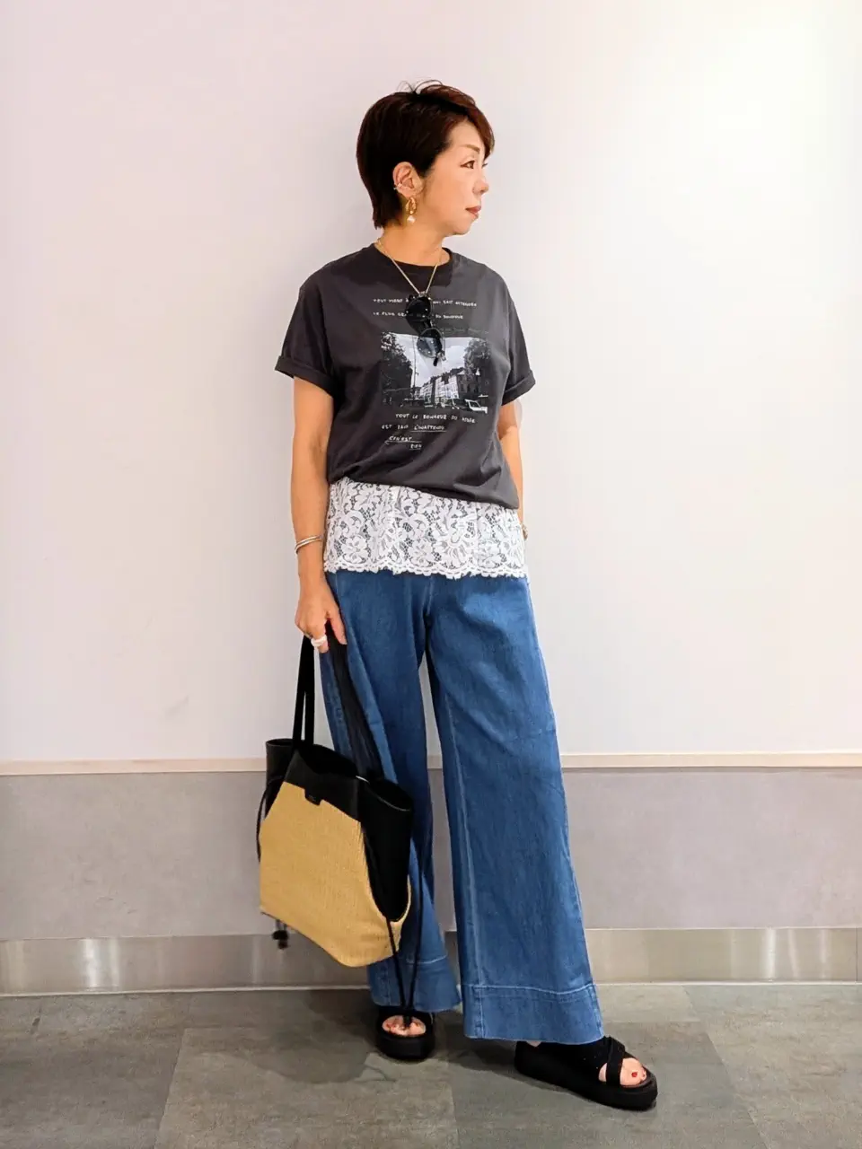 ONWARD CROSSET SELECT niwa コーディネート画像