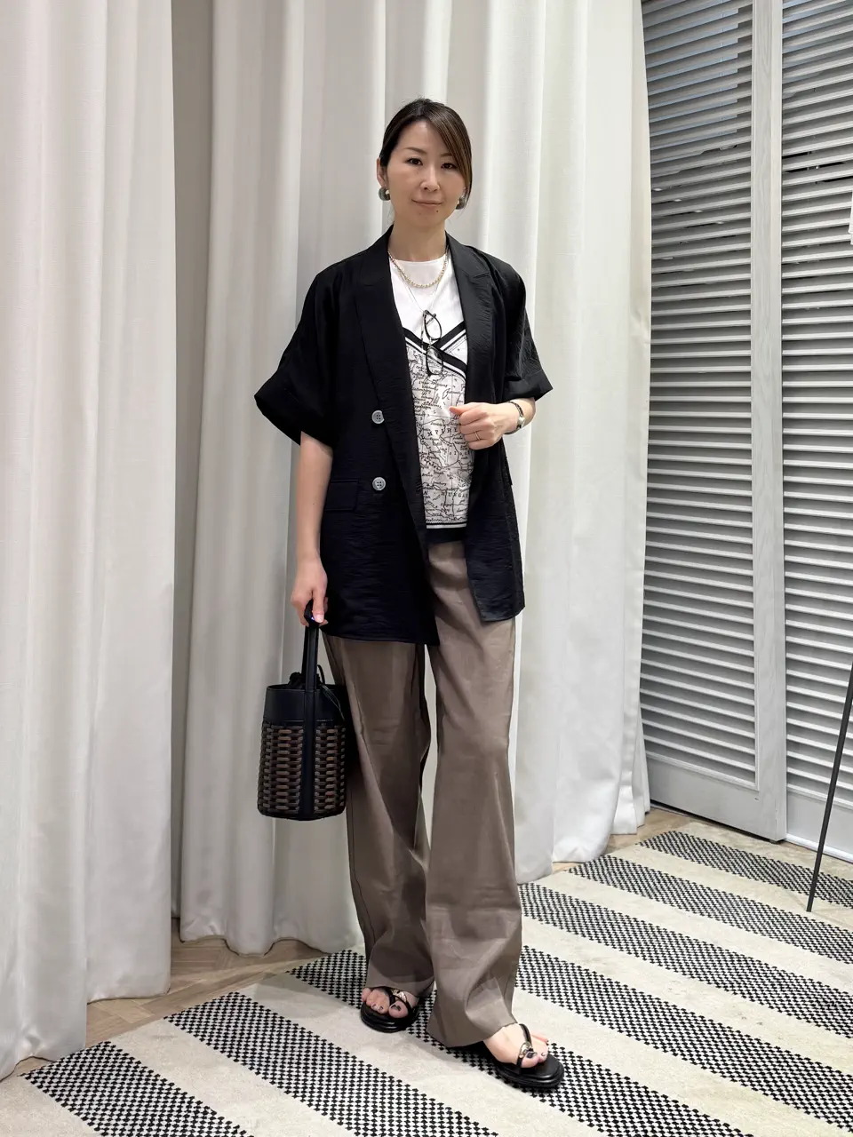 ONWARD CROSSET SELECT KURIYAMA コーディネート画像