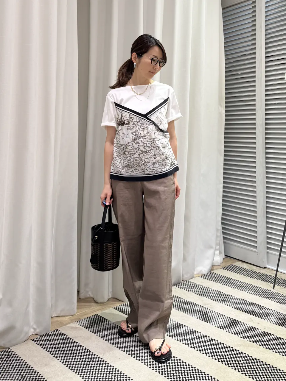 ONWARD CROSSET SELECT KURIYAMA コーディネート画像