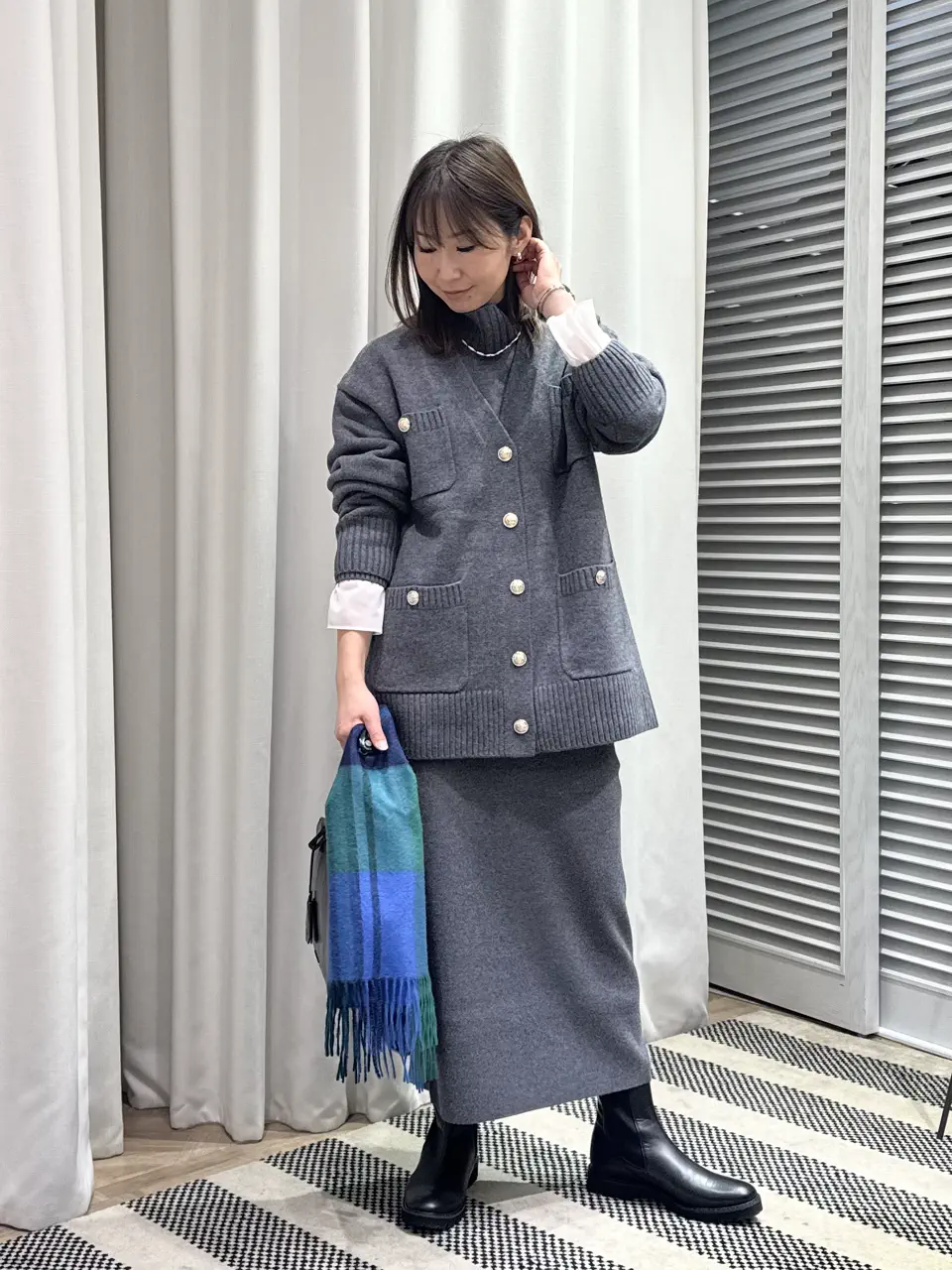 ONWARD CROSSET SELECT KURIYAMA コーディネート画像