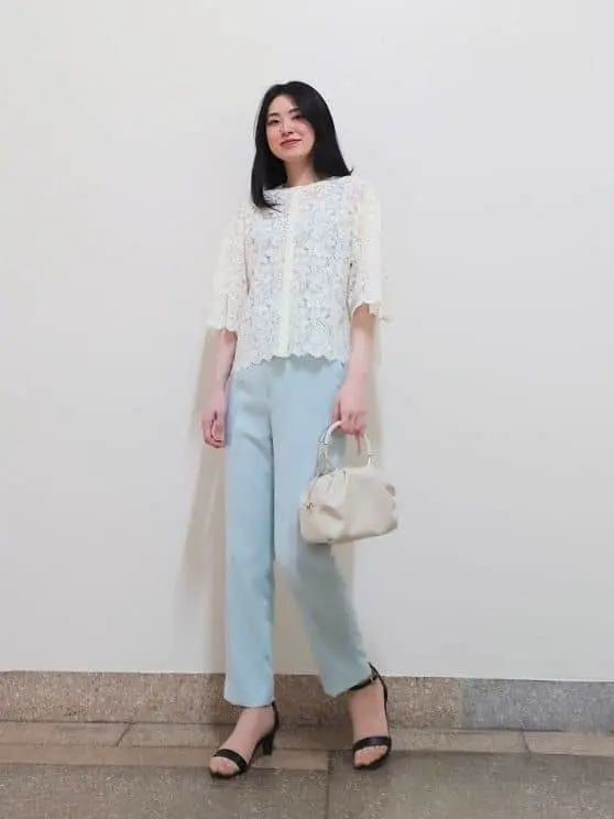  最上 コーディネート画像