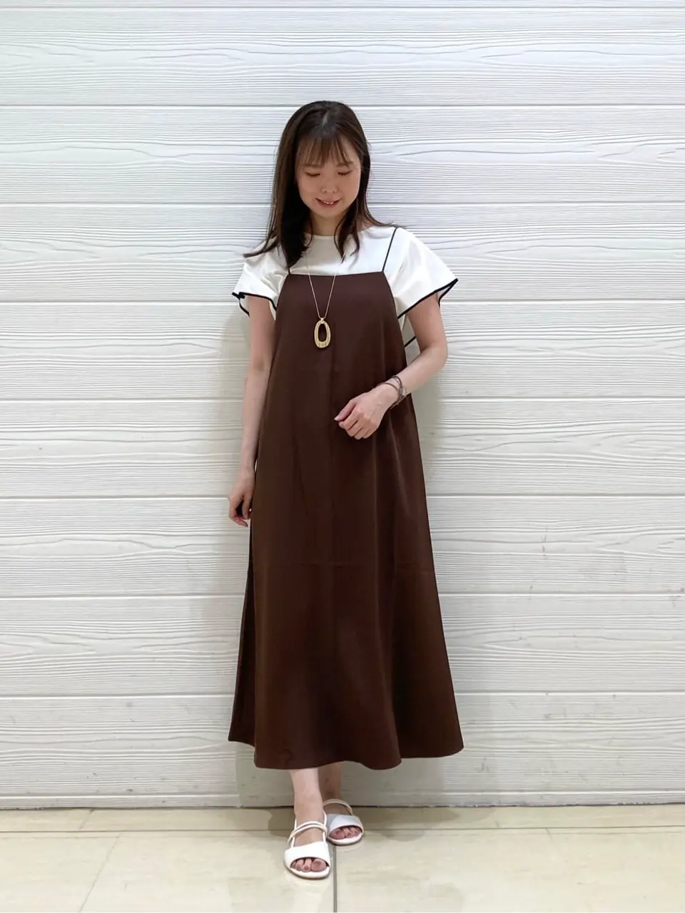 ONWARD CROSSET SELECT 檀 コーディネート画像