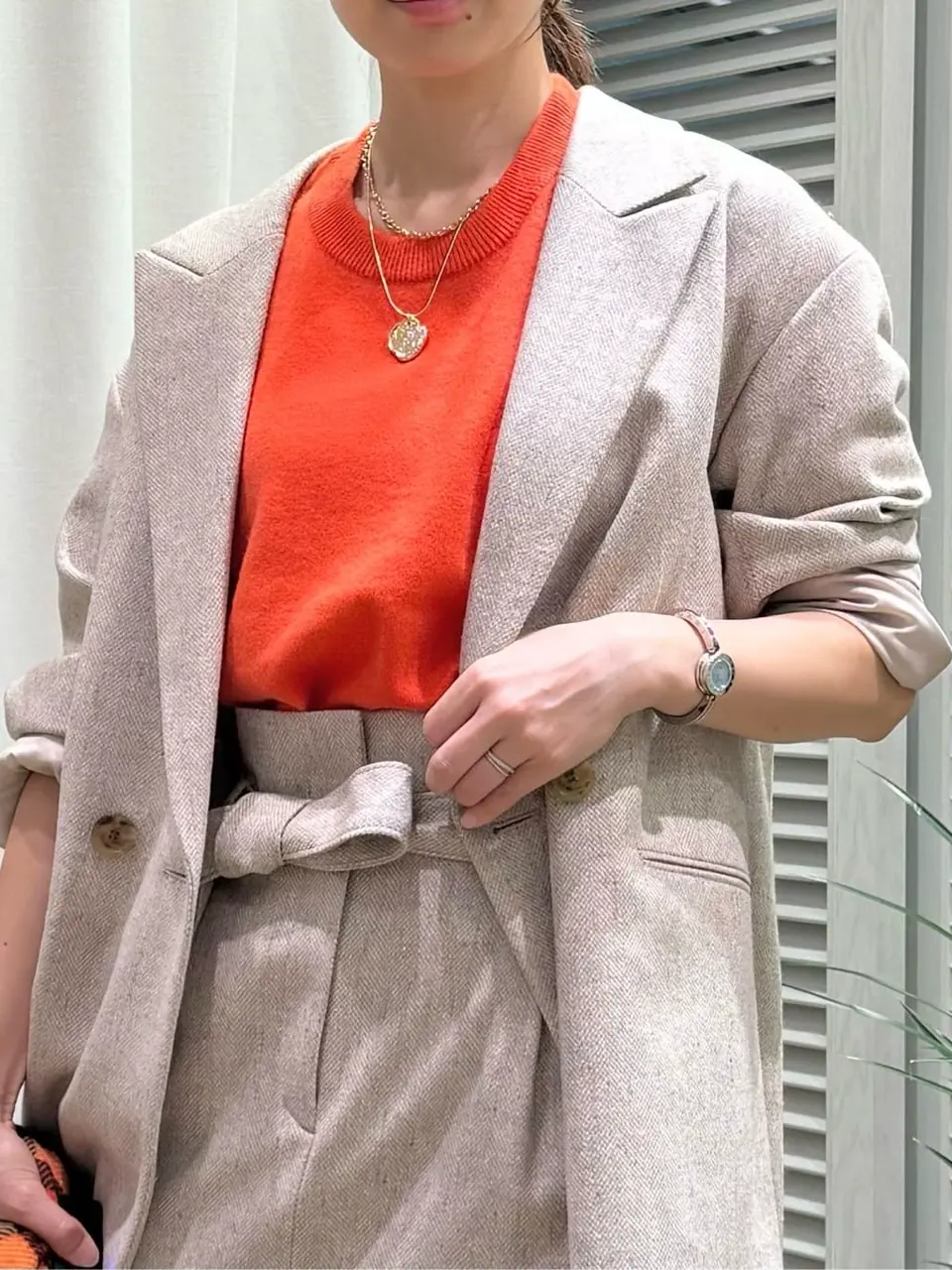 ONWARD CROSSET SELECT KURIYAMA コーディネート画像