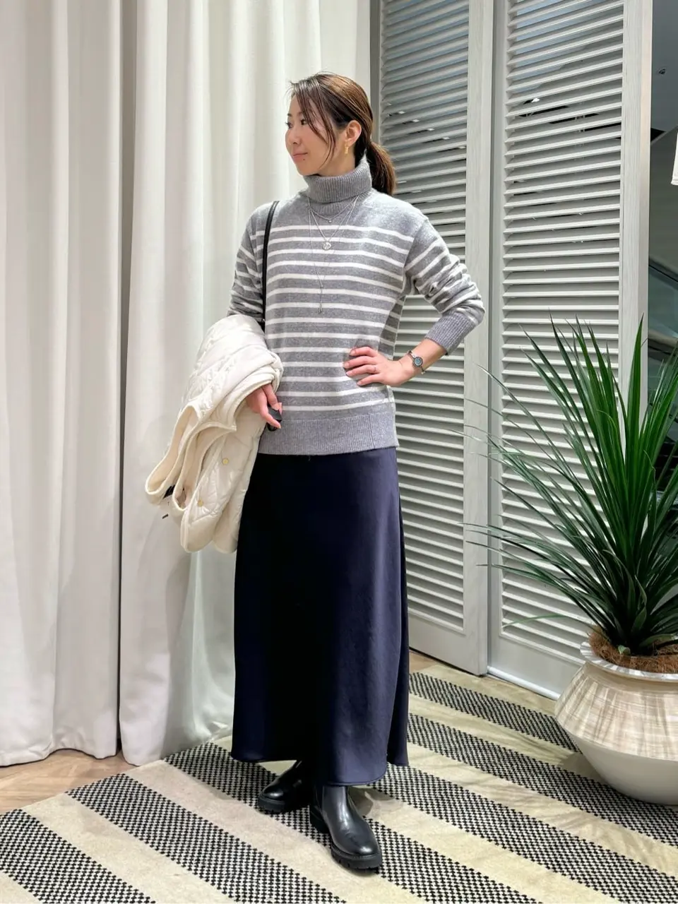 ONWARD CROSSET SELECT KURIYAMA コーディネート画像