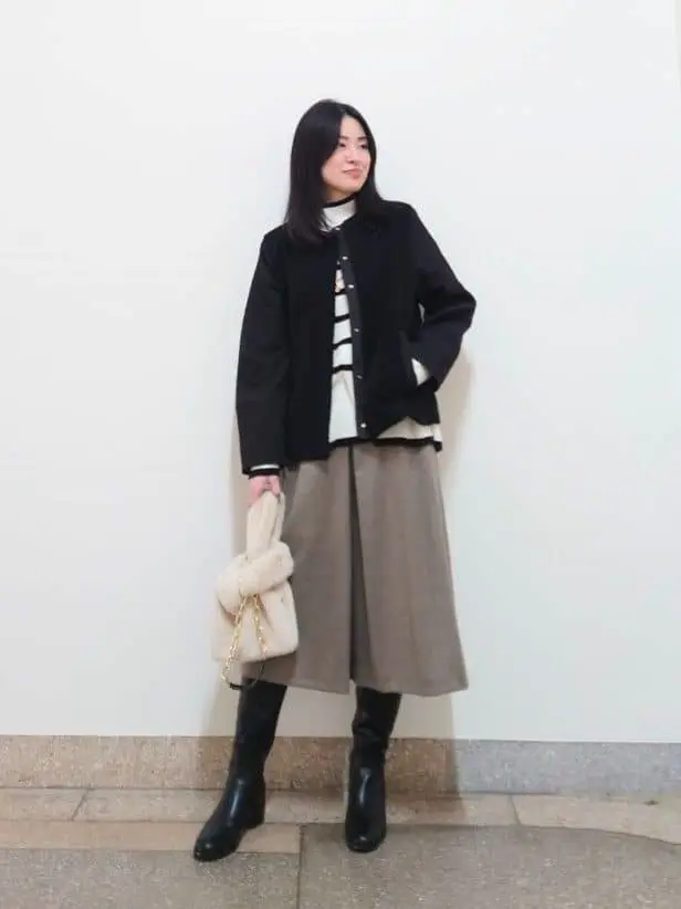  最上 コーディネート画像