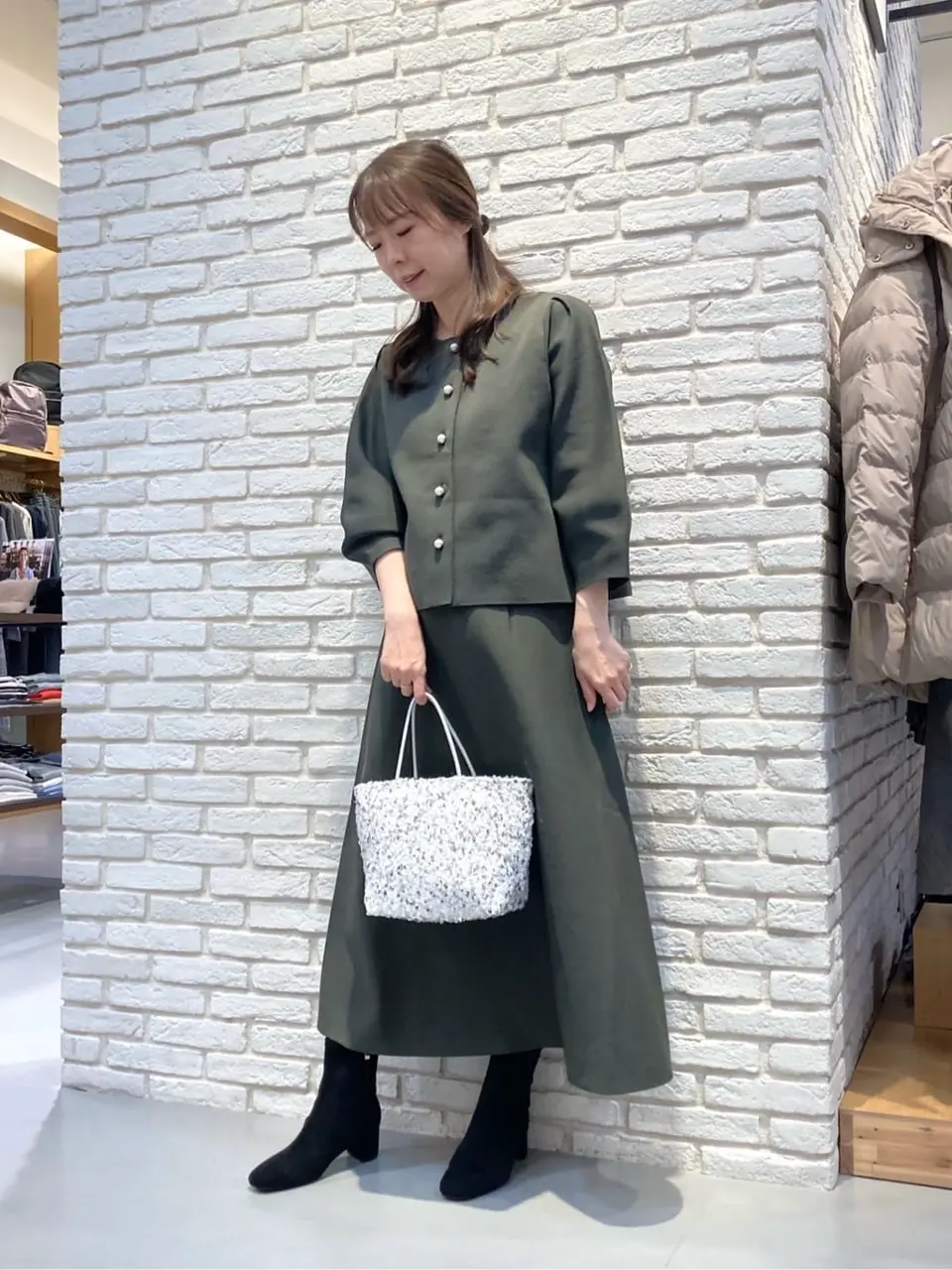 ONWARD CROSSET SELECT 檀 コーディネート画像