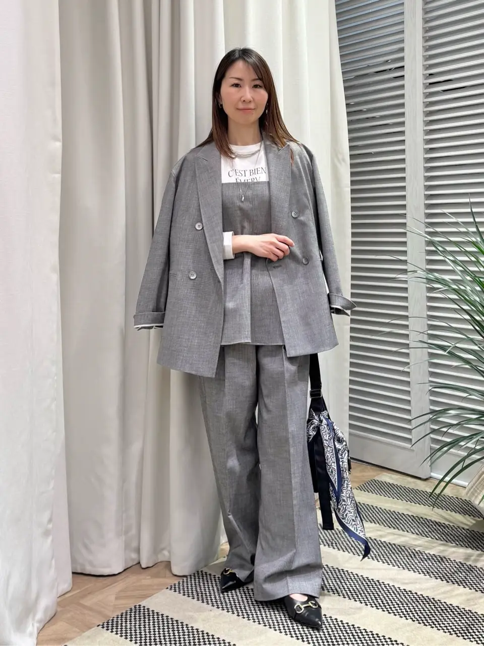 ONWARD CROSSET SELECT KURIYAMA コーディネート画像