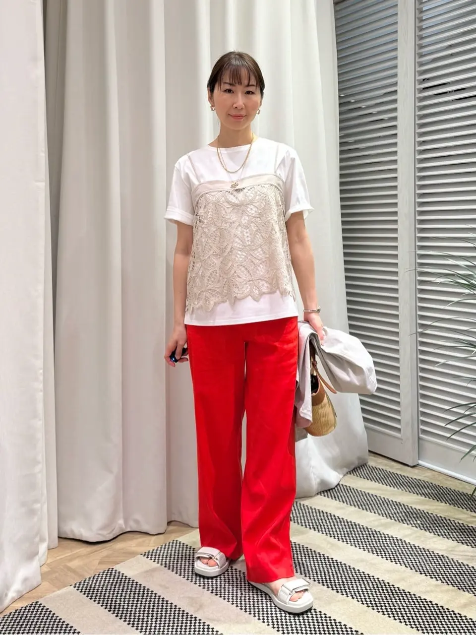 ONWARD CROSSET SELECT KURIYAMA コーディネート画像