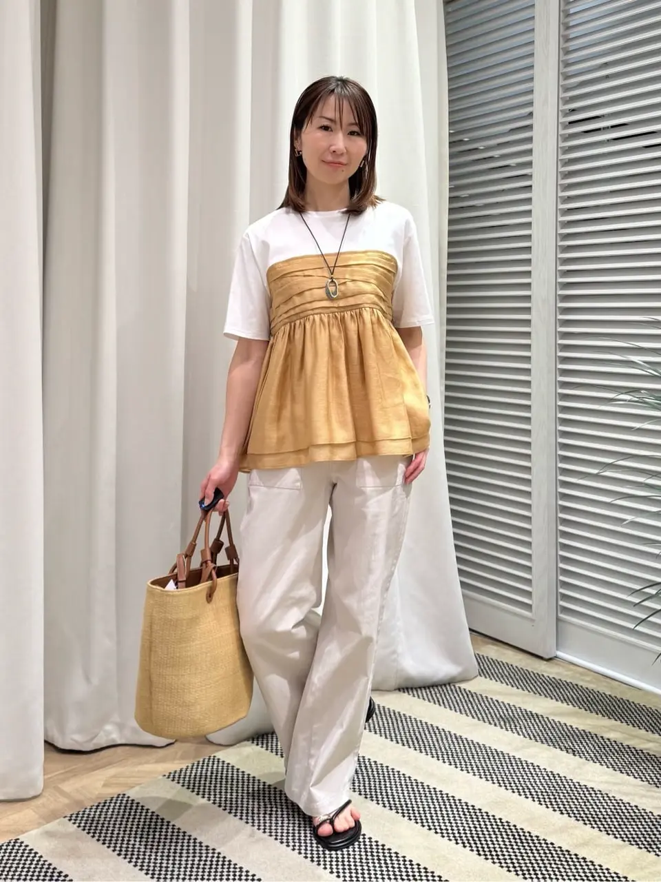 ONWARD CROSSET SELECT KURIYAMA コーディネート画像