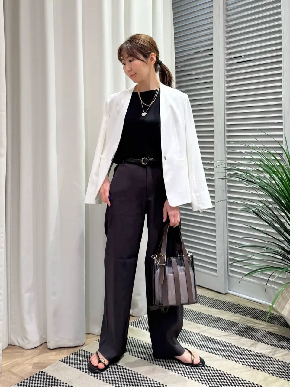 ONWARD CROSSET SELECT KURIYAMA コーディネート画像