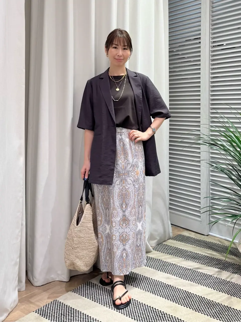 ONWARD CROSSET SELECT KURIYAMA コーディネート画像