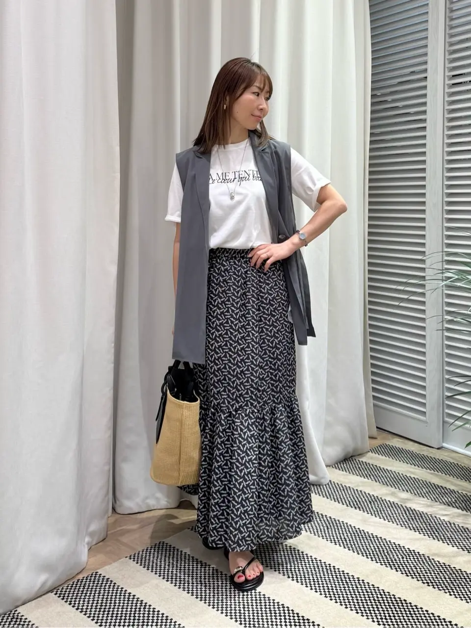 ONWARD CROSSET SELECT KURIYAMA コーディネート画像