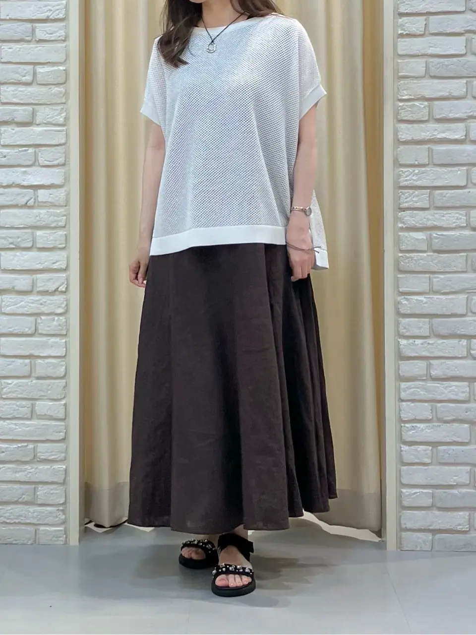 ONWARD CROSSET SELECT 檀 コーディネート画像