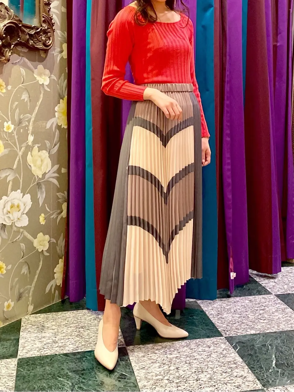 GRACE CONTINENTAL MORITA AI コーディネート画像