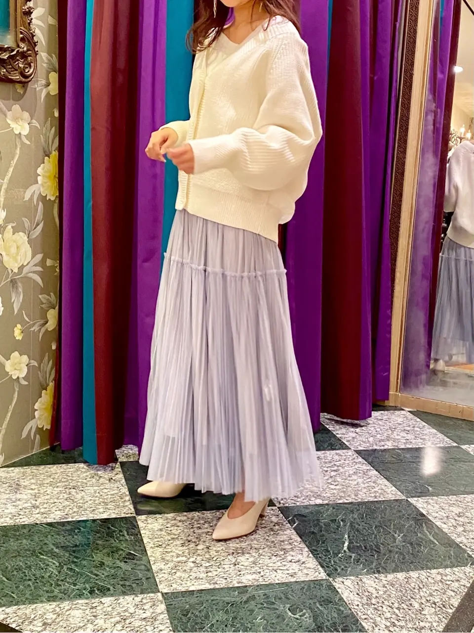 GRACE CONTINENTAL MORITA AI コーディネート画像