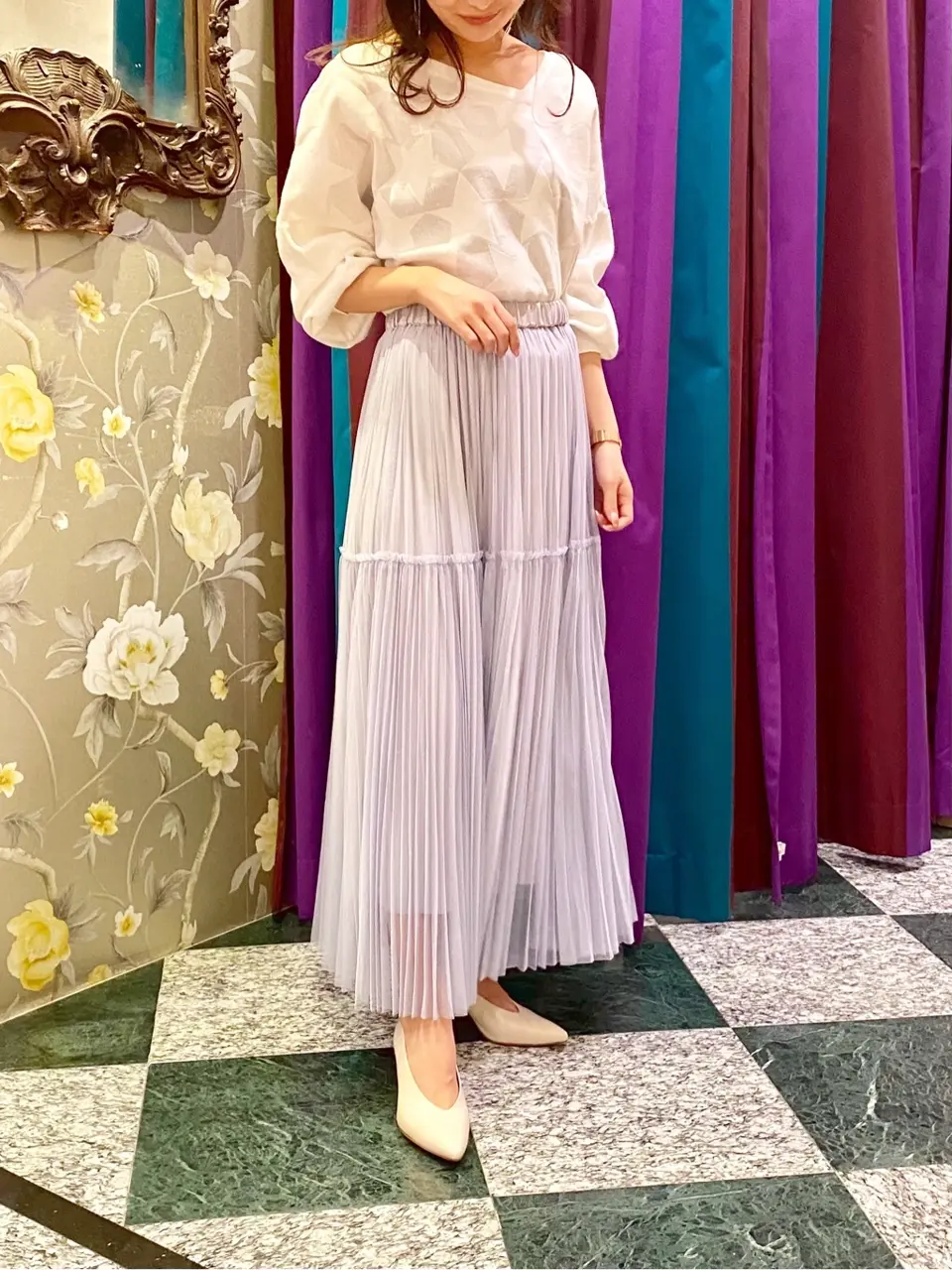 GRACE CONTINENTAL MORITA AI コーディネート画像