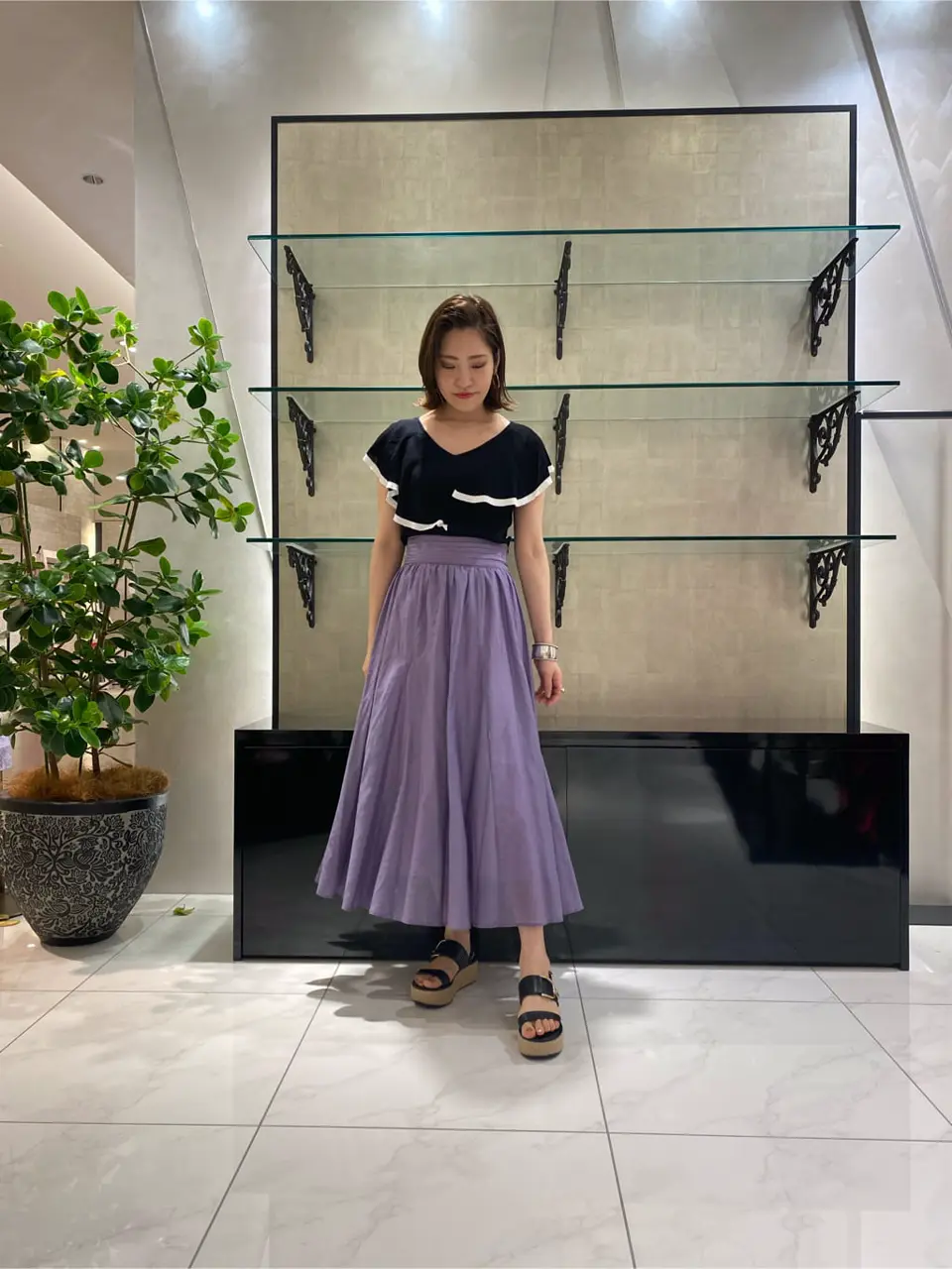 GRACE CONTINENTAL miyata コーディネート画像