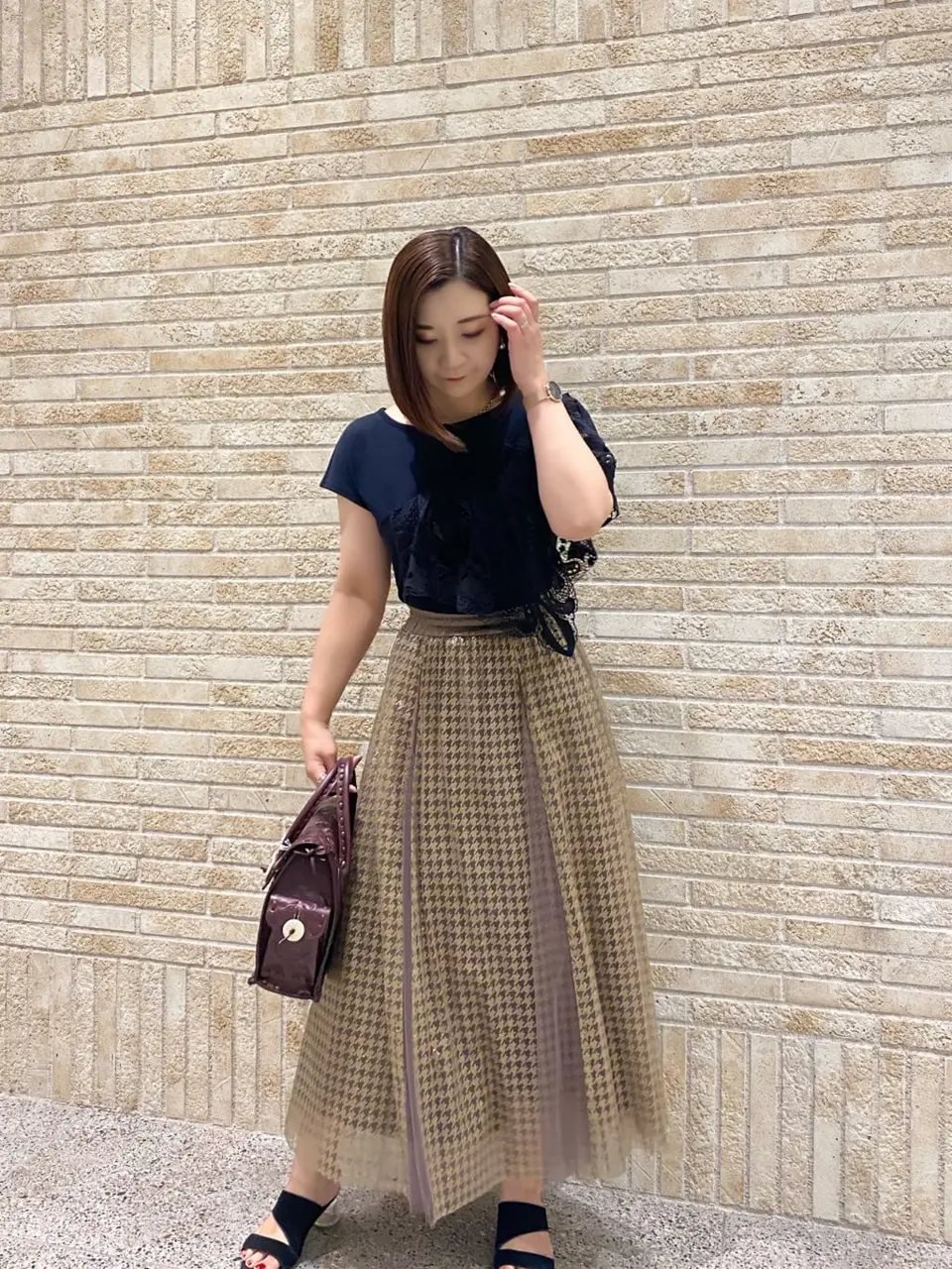 GRACE CONTINENTAL MOMOKO コーディネート画像