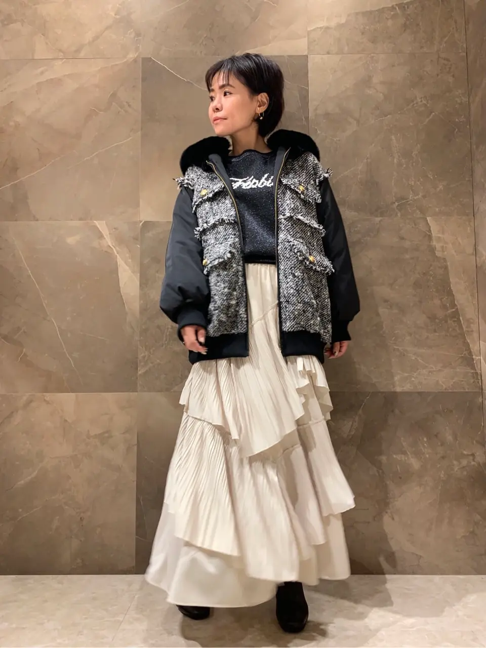 GRACE CONTINENTAL 穐山　香織 コーディネート画像