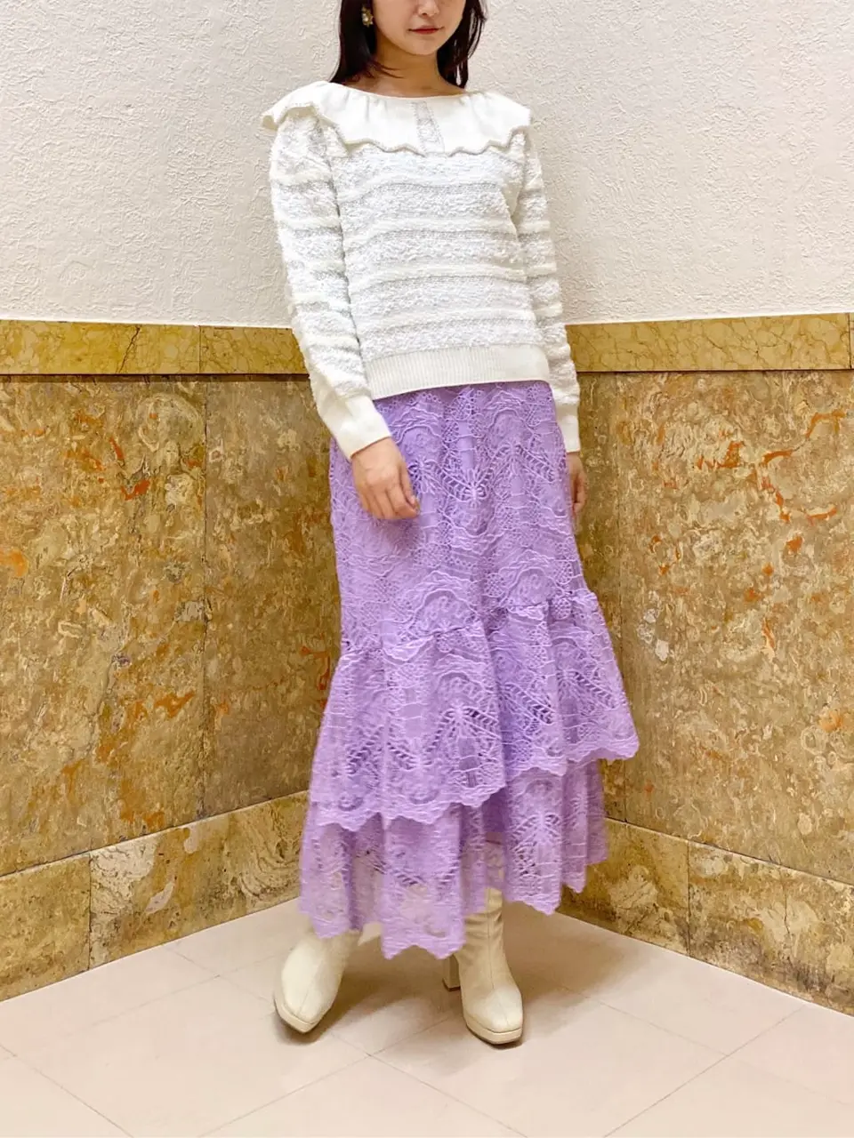 GRACE CONTINENTAL MORITA AI コーディネート画像