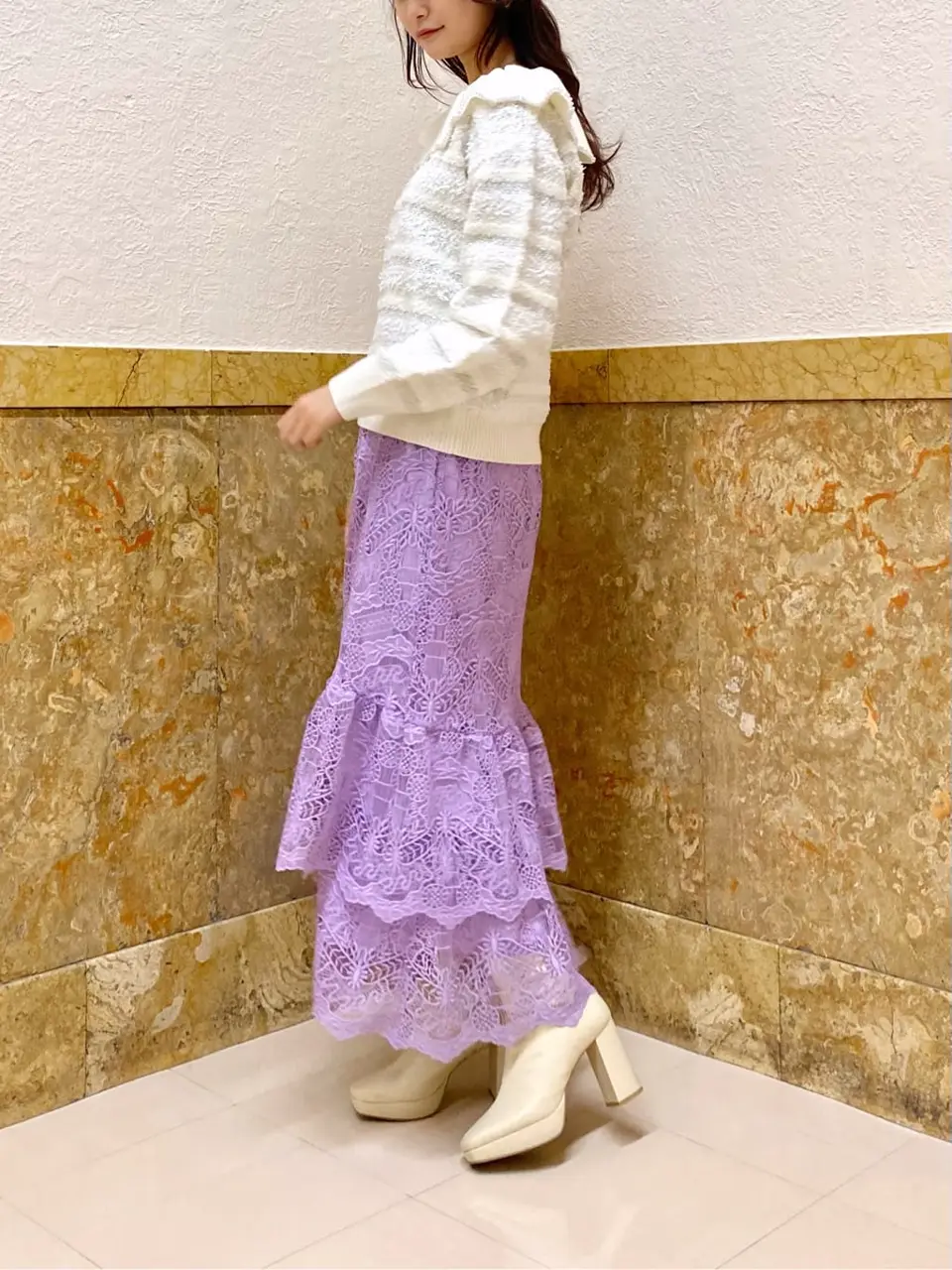 GRACE CONTINENTAL MORITA AI コーディネート画像