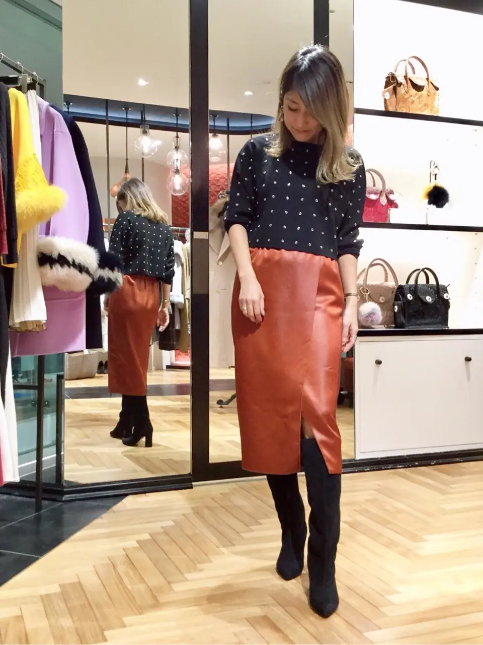 GRACE CONTINENTAL yukimi yonee コーディネート画像