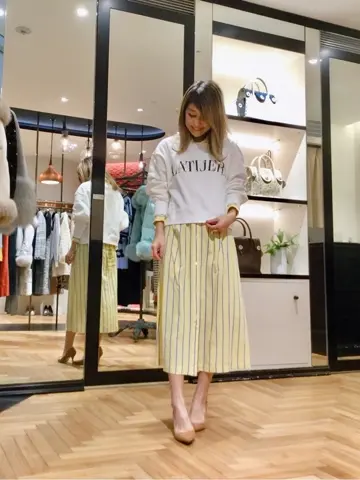 GRACE CONTINENTAL yukimi yonee コーディネート画像