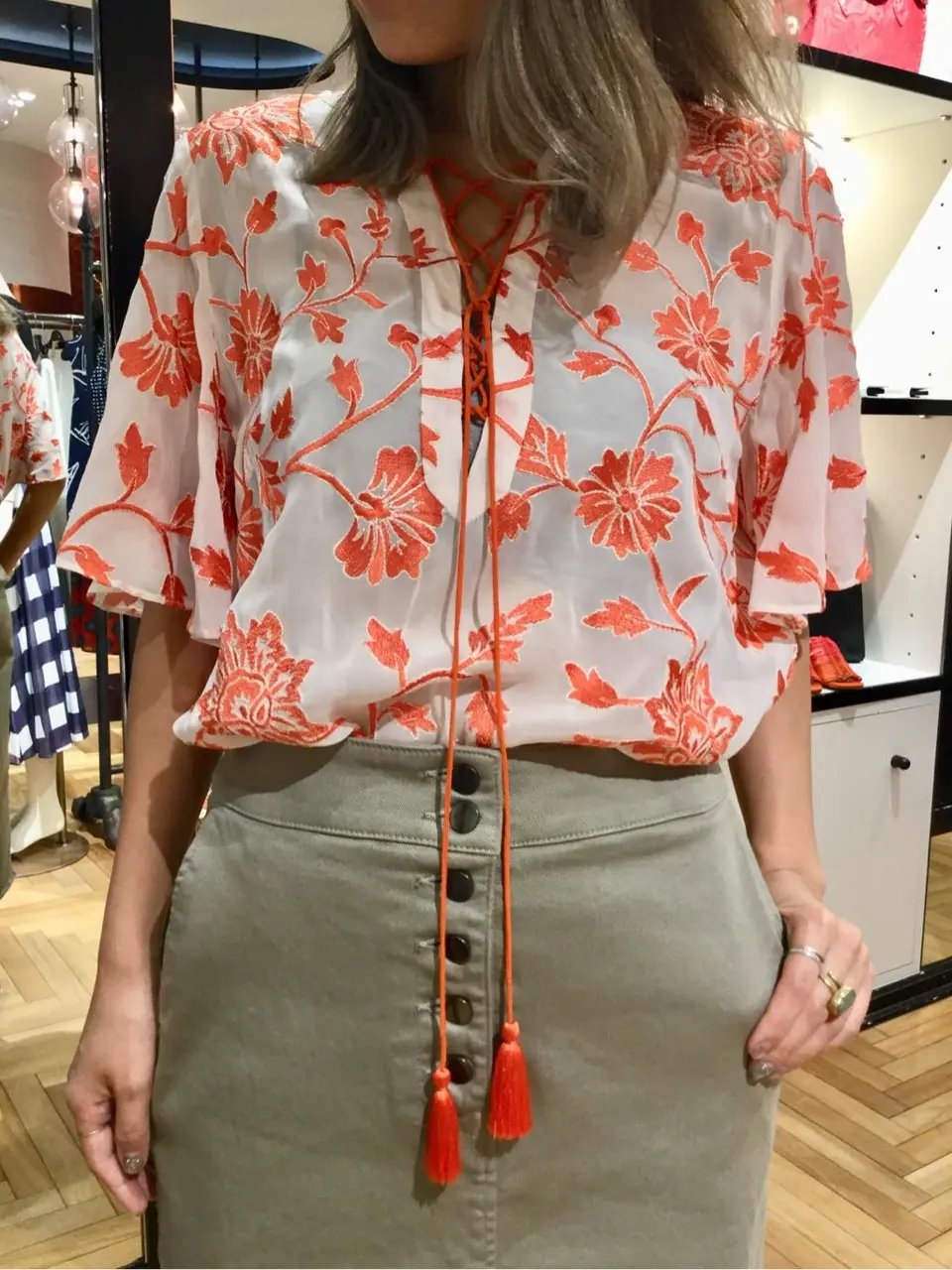 GRACE CONTINENTAL yukimi yonee コーディネート画像