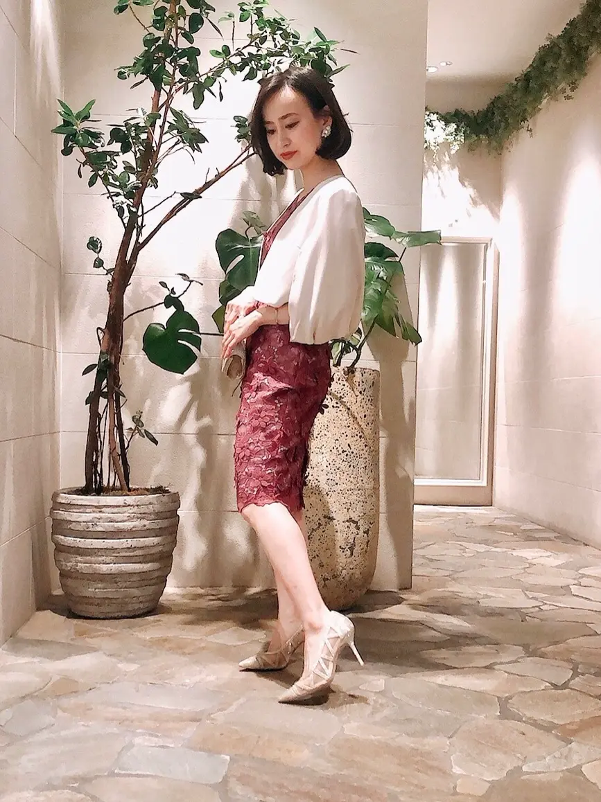 GRACE CONTINENTAL okunaka_desu コーディネート画像