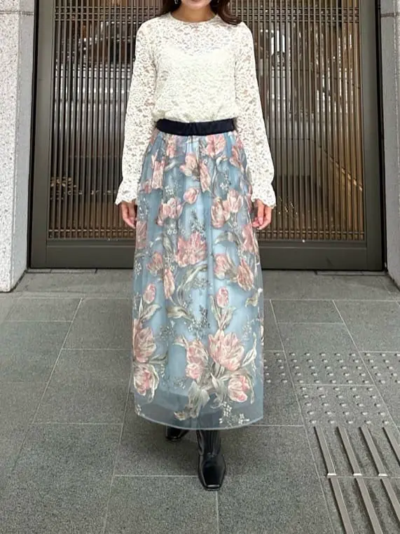 GRACE CONTINENTAL MORITA AI コーディネート画像