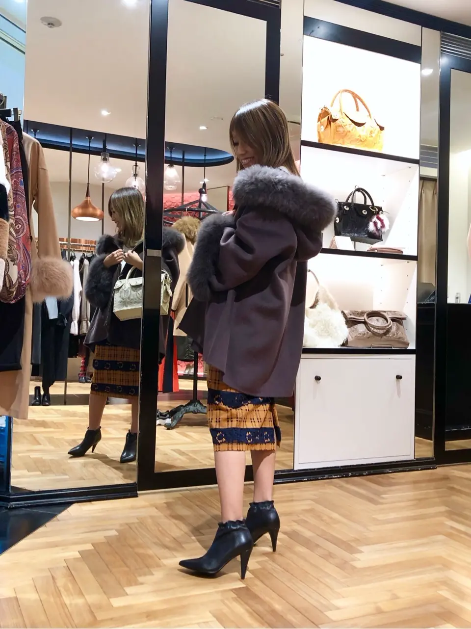 GRACE CONTINENTAL yukimi yonee コーディネート画像