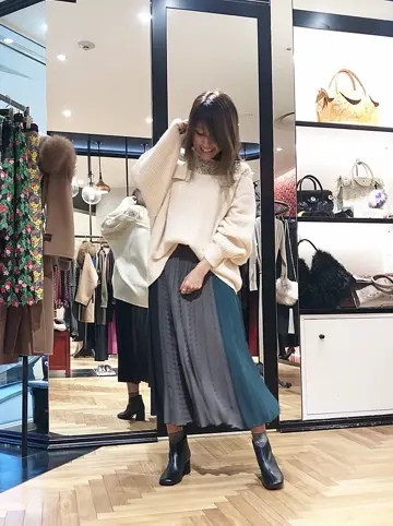 GRACE CONTINENTAL yukimi yonee コーディネート画像