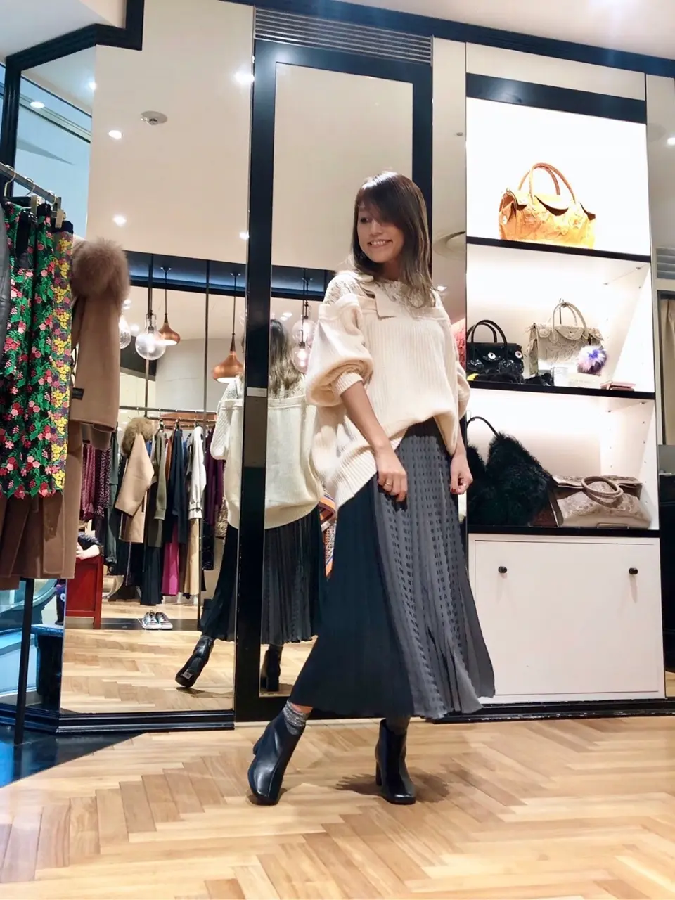 GRACE CONTINENTAL yukimi yonee コーディネート画像