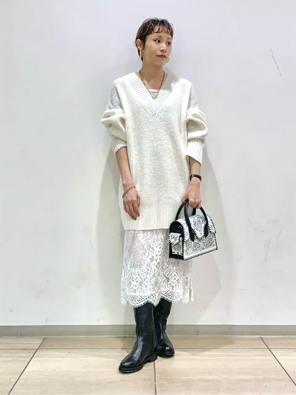 GRACE CONTINENTAL haruka iwasaki コーディネート画像