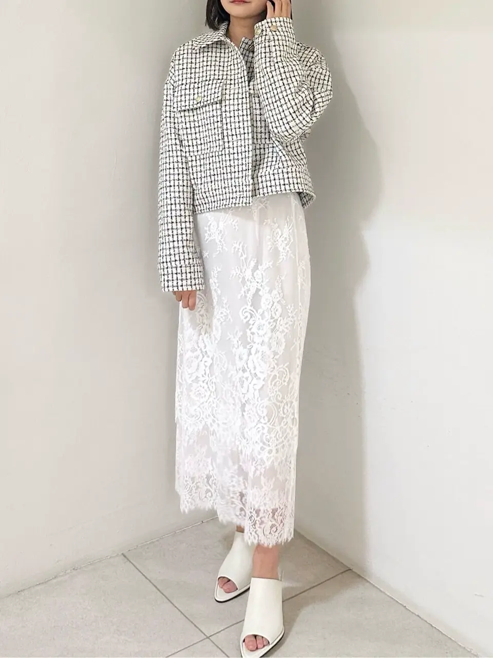 GRACE CONTINENTAL MORITA AI コーディネート画像