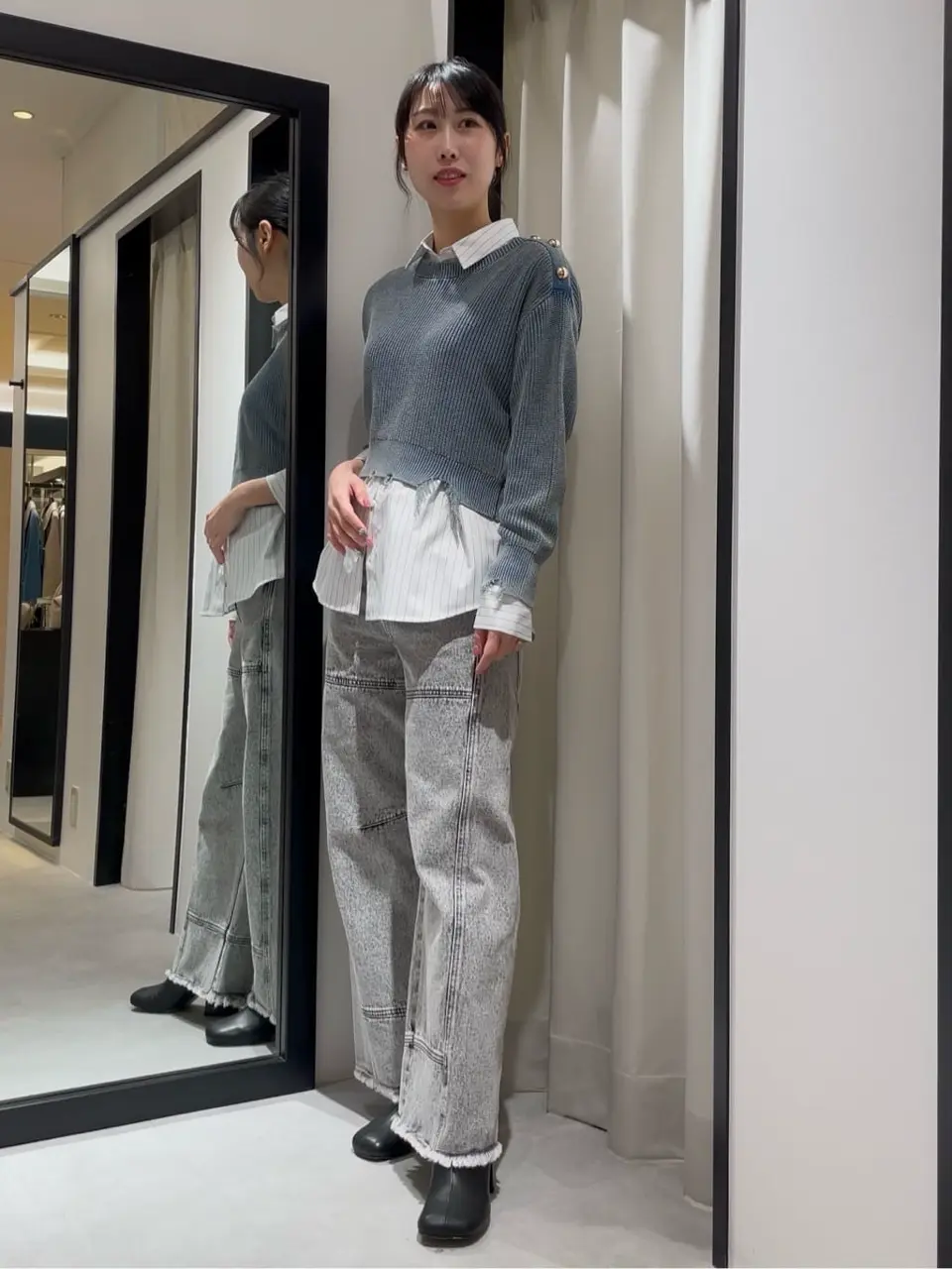  端場　わかな コーディネート画像