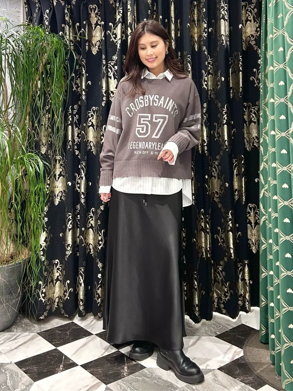 GRACE CONTINENTAL 志田　悠 コーディネート画像