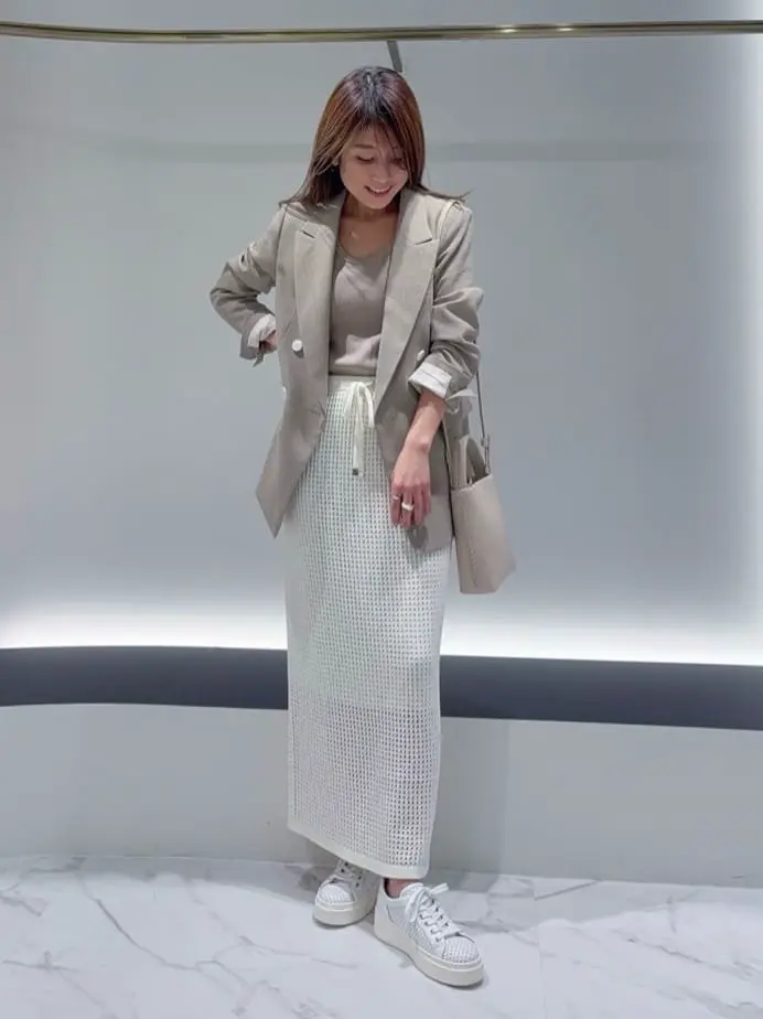 GRACE CONTINENTAL yukimi yonee コーディネート画像