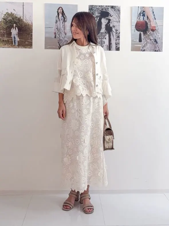 GRACE CONTINENTAL yukimi yonee コーディネート画像