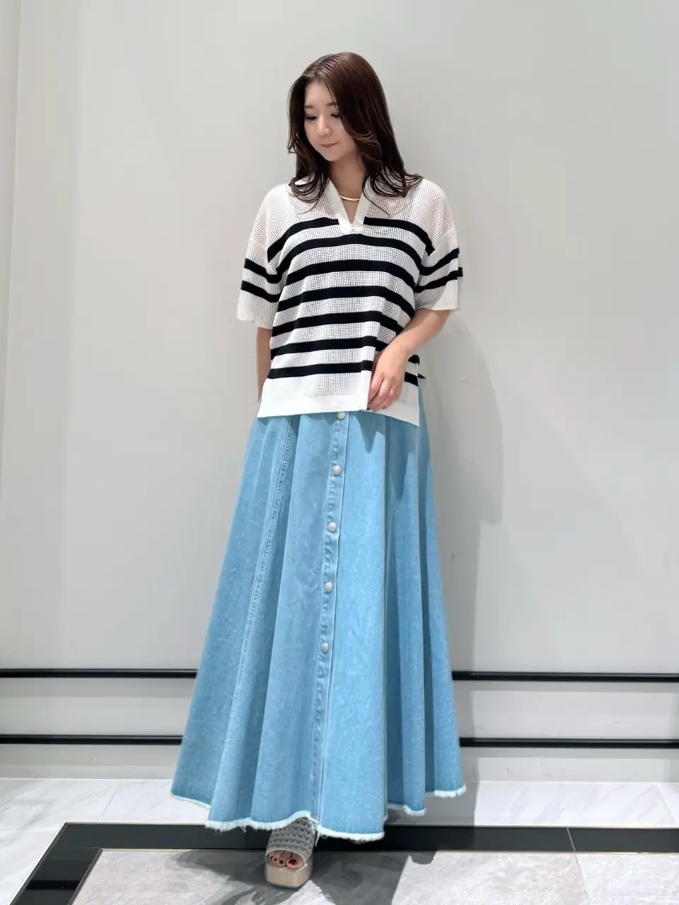 GRACE CONTINENTAL MOMOKO コーディネート画像