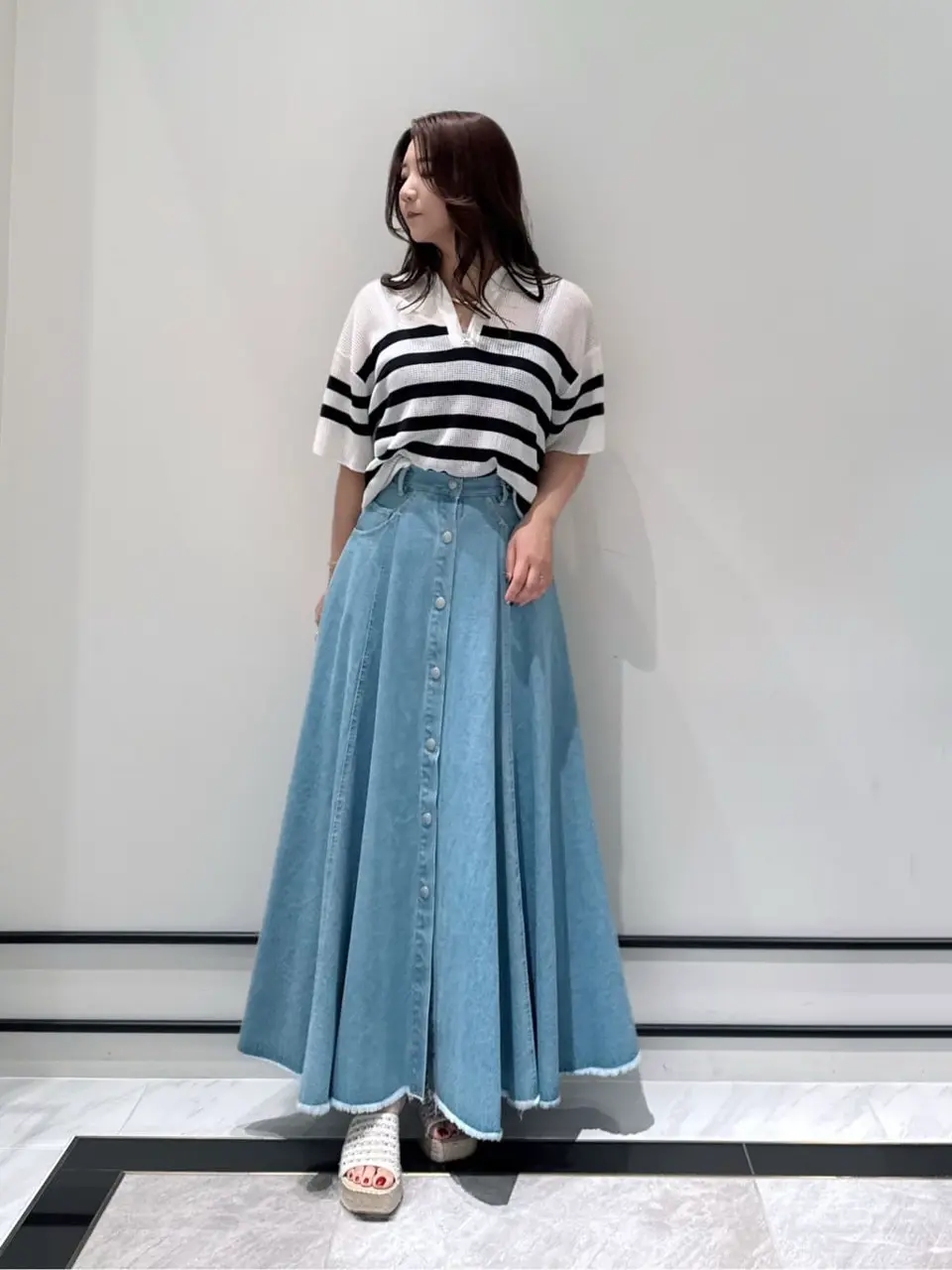 GRACE CONTINENTAL MOMOKO コーディネート画像