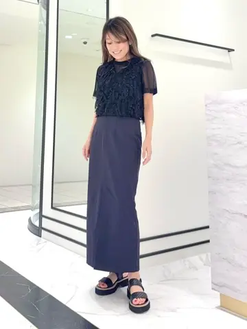 GRACE CONTINENTAL yukimi yonee コーディネート画像