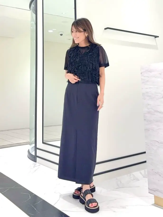 GRACE CONTINENTAL yukimi yonee コーディネート画像