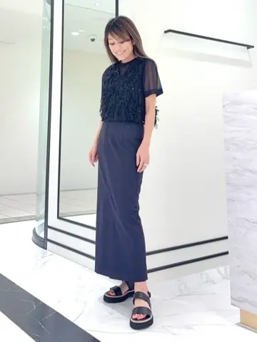 GRACE CONTINENTAL yukimi yonee コーディネート画像